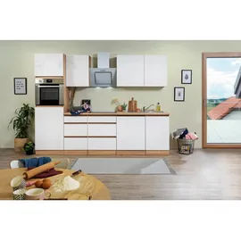 Respekta Küchenzeile Lorena 280 cm Weiß