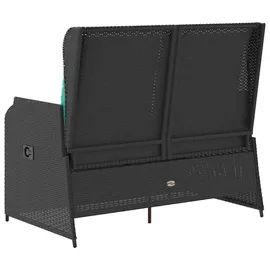 vidaXL Gartenbank 220 x 0 x 0 cm Schwarz