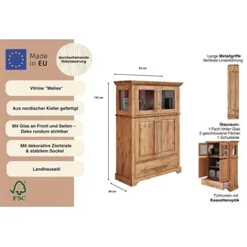 OTTO home Highboard 94 x 133 x 39 cm Beige