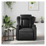 vidaXL Massagesessel Schwarz Kunstleder 55 x 100 x 73,8 cm Schwarz mit Fernbedienung