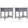 vidaXL Nachtschrank Ezri 40 x 29 x 42 cm Grau