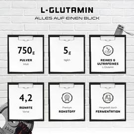 German Elite Nutrition GEN L-Glutamin Pulver, 750 g