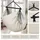 Tectake tectake® Hängesessel, Malika, Boho-Style, Belastbarkeit 150kg