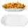 Mambocat Frietjes Pommesschale oval Weiß 2-tlg.