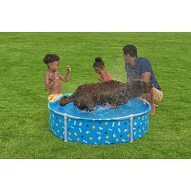 BESTWAY Frame Pool Pfote für Hunde Ø 122 x 30,5 cm (292 L)