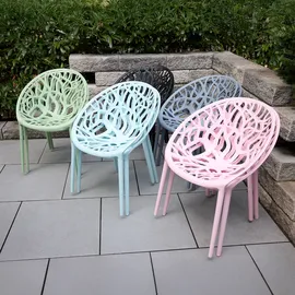 LC Garden Vomo Gartenstuhl Stapelstuhl 1 St. rosa