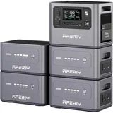 AFERIY P280 Powerstation Set 10kWh LiFePO4 – 2800W, 4 Zusatzakkus