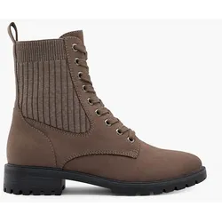 Schnürstiefelette - Damen - grau - 37