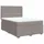 vidaXL Boxspringbett 140 x 200 cm H1 Taupe