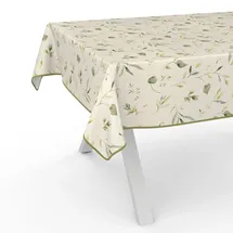 ANRO Tischdecke Wachstuch abwaschbar Canada 180 x 140 cm Beige/Floral