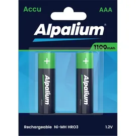 alpalium Akku Batterien AAA, 1100 mAh, 2er Pack, Alpalium, sofort einsatzbereit