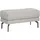 creation by rolf benz Hockerbank »CR.450, Sitzbank« Alugussfüße in umbragrau grau