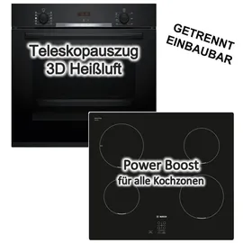 Bosch Backofen Hydrolyse + Induktionskochfeld Booster autark 60 cm