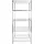 Mammut Schwerlastregal Stahl 160 cm x 90 cm x 60 cm silberfarben 4 Böden