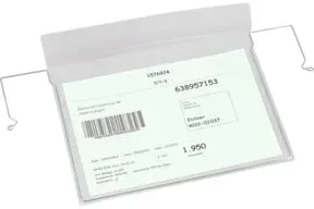Eichner Drahtbügeltasche A4 quer + Klappe