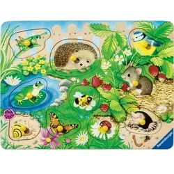 Ravensburger my first wooden puzzle Meine Gartenfreunde