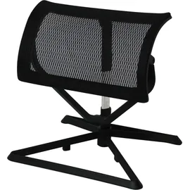 FineBuy Ottoman Beinauflage Schwarz