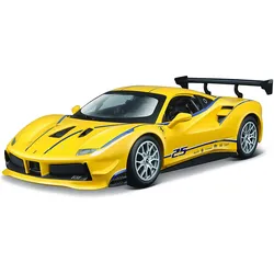 Bburago - Modellauto - Ferrari 488 Challenge (gelb, Maßstab 1:24)
