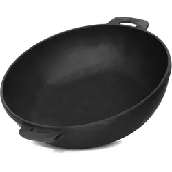 4BIG.fun Bräter 26 cm aus Gusseisen Schmortopf Bratpfanne Pfanne Induktion Schmorpfanne