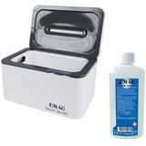 EMAG Ultraschallreiniger Emmi 06 UV-C Intensiv-Set I Brillenreinigungsgerät auch Schmuck & Münzen I Ultraschallreinigungsgerät aus Deutschland I 650ml