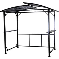 Grillfürst Grillpavillon - BBQ-Pavillon aus Stahl mit Ablageflächen, wetterfestes