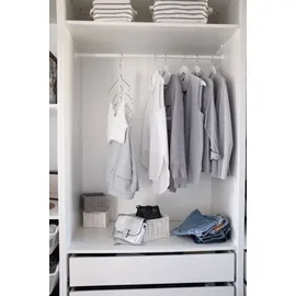 Zeller Aufbewahrungskorb Stripes 28 x 21 x 16 cm 1-tlg. grau