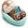 NICI Kuscheltier Otter mit Fisch 12 cm Grau