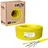 HB-Digital CAT 7a Installationskabel Verlegekabel S/FTP AWG23 LSZH Netzwerkkabel, Netzwerkstecker, (5000 cm), Premium Qualität mit Ø 7,7mm. LSZH Halogenfreies Außenmantel gelb