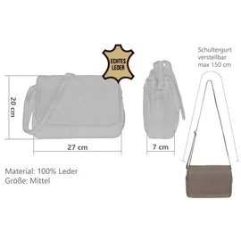 Alessandro Salvatore Florenz 12975 Schultertasche Leder Brown
