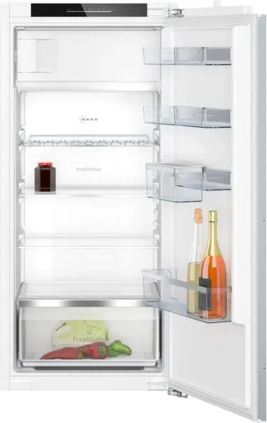 Neff Collection KI2426DD1 - N 70 Kühlschrank mit Gefrierfach mit 7 Jahre Garantie, Eco Air Flow, Flachscharnier mit Softeinzug, Nische 122 cm
