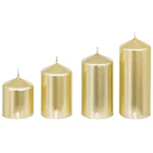 Atmosphera Créateur d'intérieur Kerzen Ø 5 cm 4 St. gold