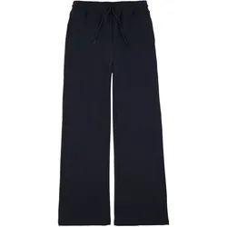 Palazzohose CONVERSE, Damen, Gr. XL, N-Gr, blau (converse blau), Sweatware, Obermaterial: 80% Baumwolle, 20% Polyester, unifarben, sportlich, Hosen