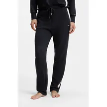 Boss Jogginghose Mirage_Pants schmal geschnitten mit kontrastierenden Einsätzen schwarz M