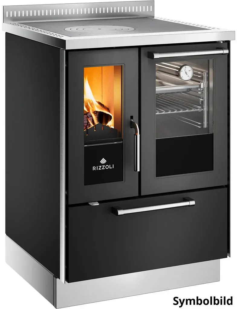 RIZZOLI Holzherd ZVI 80 - Schwarz