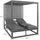 MCW Lounge-Gartenliege 196 x 165 x 196 cm Dunkelgrau