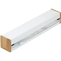 Relaxdays Folienschneider, HxBxT: 6x35x7 cm, Folienabroller magnetisch, Frischhalte- &