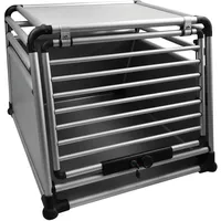 nobby® Hundetransportbox Round Corner L Grau