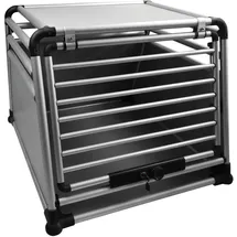 nobby® Hundetransportbox Round Corner L Grau
