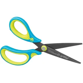 Pelikan griffix Schulschere Neon Fresh Blue Linkshändermodell spitz