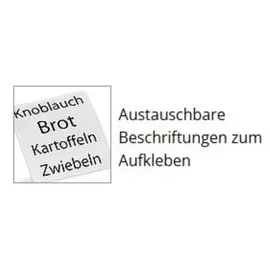 Continenta Vorratsdose quadratisch weiß 10 x 10 x 12,5 cm 0,8 l