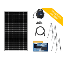 osnatech Balkonkraftwerk Mini-PV-Premium Glas L-1 (425 W) STARTER Balkon-Solaranlage