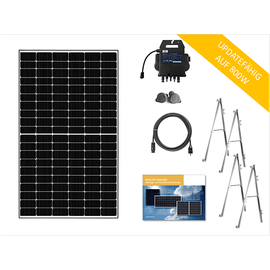 osnatech Balkonkraftwerk Mini-PV-Premium Glas L-1 (425 W) STARTER Balkon-Solaranlage