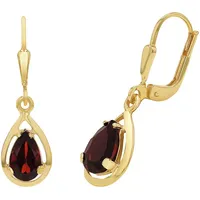 Amor Ohrhänger 2021570 Gelbgold 375 Granat