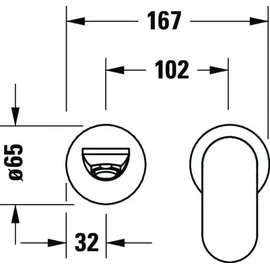 Duravit Wave Einhandmischer Bronze gebürstet