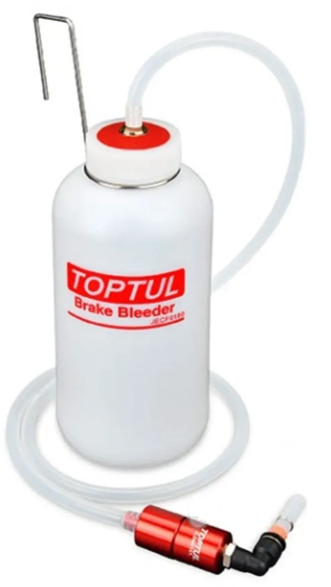 Contenitore Bottiglia per il cambio del liquido dei freni, valvola di non ritorno TOPTUL JECF0180