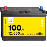 Denagi 100Ah Autobatterie ASIA A100L 12V Wartungsfrei Hohe Startkraft 830A
