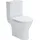 Sanicomfort Paros Stand-WC mit WC-Sitz Weiß spülrandlos