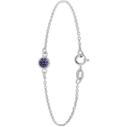 Lucardi Armband 925 Silber - Februar Damen 