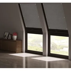 Woltu Thermorollo Dachfenster 57 x 100 cm grau