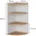 Vicco Ecki Eckregal 30 x 60 x 30 cm Weiß/Goldkraft Eiche